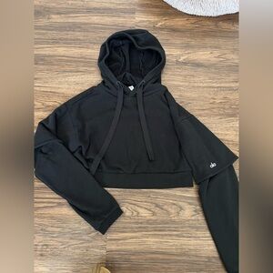 Alo Cropped Sweater Hoodie